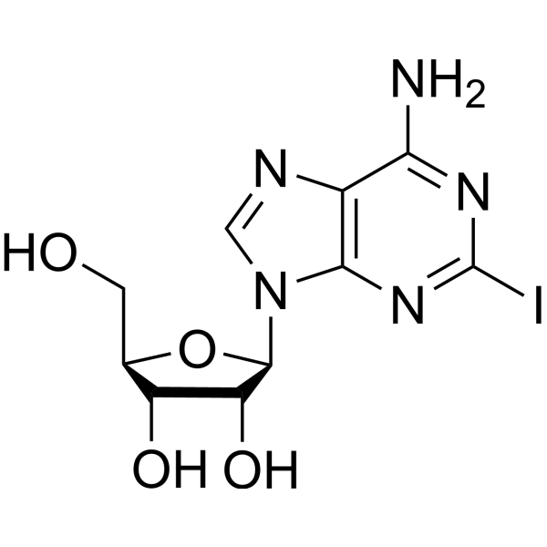 2-Iodoadenosine (6-amino-2-iodo-9-(β-D-ribopyranosyl)purine) 35109-88-7